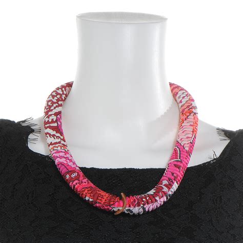 hermes petit h pleated silk necklace|Pleated silk necklace .